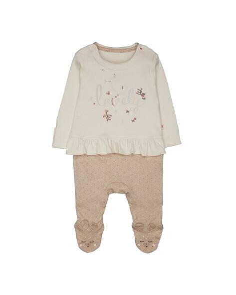 Mothercare Round-Neck Sleepsuit with Embroidery