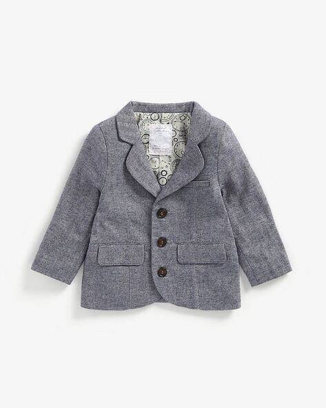 Mothercare Herringbone Blazer with Flap-Pockets