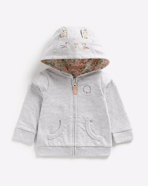 Mothercare Zip-Front Hoodie with Insert Pockets