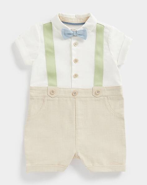 Mothercare Romper with Spread Collar
