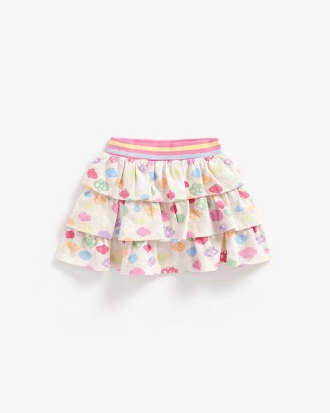 Mothercare Cloud Print Tiered A-line Skirt