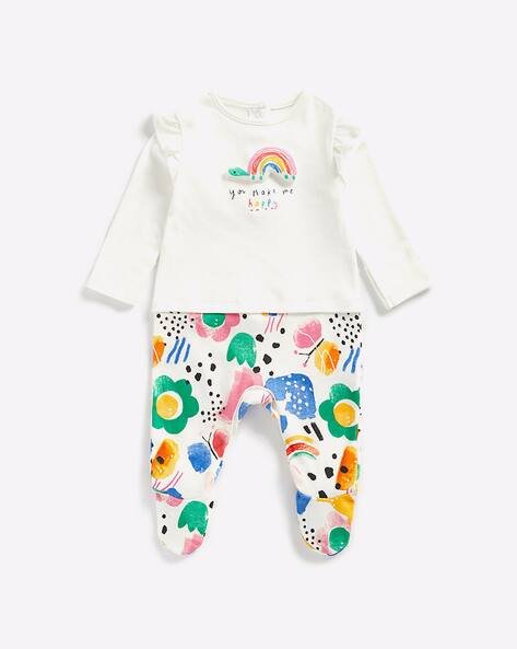 Mothercare Graphic Print Layered Romper
