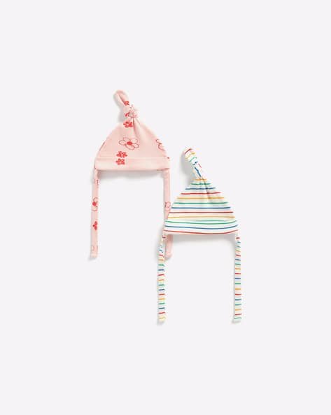 Mothercare Pack of 2 Caps with Tie-Ups