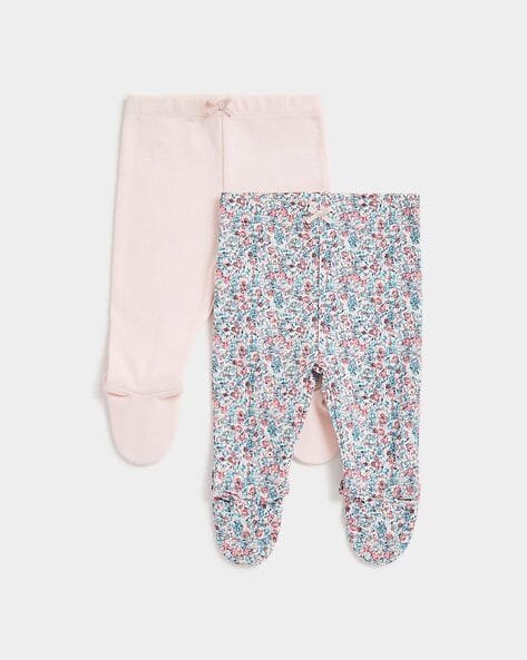 Mothercare Pack of 2 Printed Leggings with Elasticated Waist