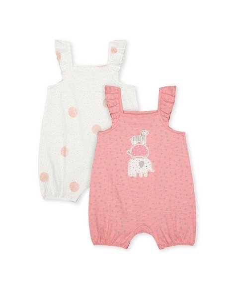Mothercare Pack of 2 Printed Sleeveless Rompers