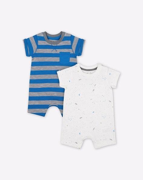 Mothercare Pack of 2 Rompers with Patch Pocket