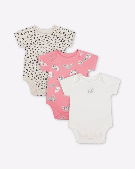 Mothercare Pack of 3 Animal Print Bodysuits