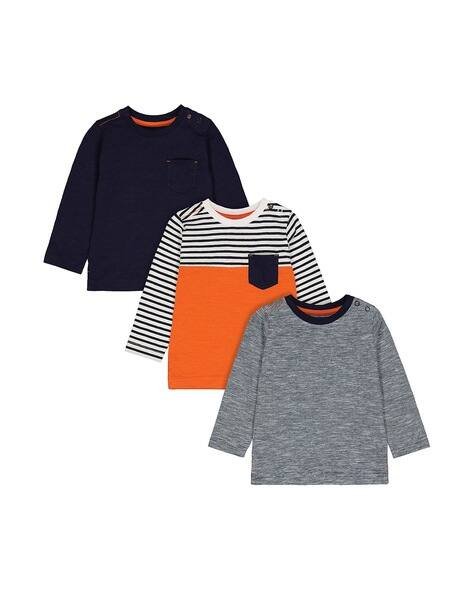Mothercare Pack of 3 Full-Sleeve T-shirts