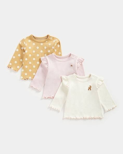 Mothercare Pack of 3 Round-Neck Tops