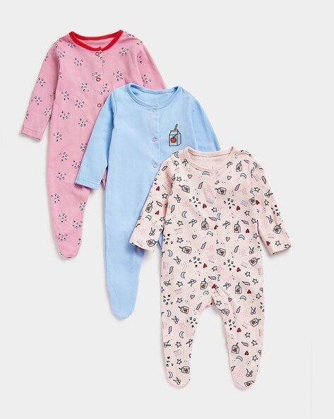Mothercare Pack of 3 Sleepsuit