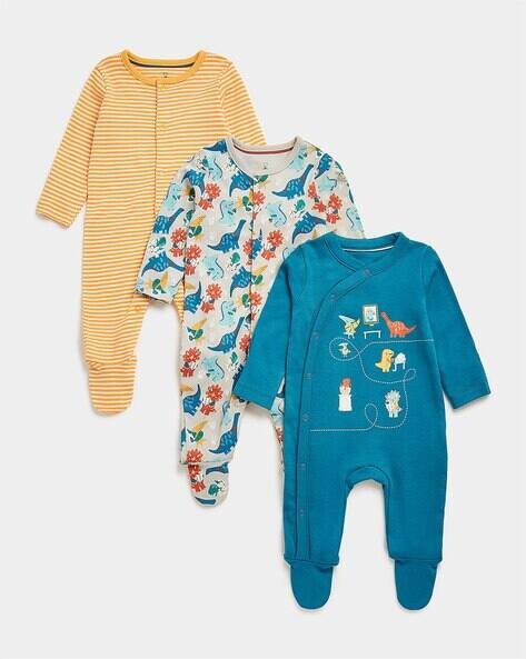 Mothercare Pack of 3 Striped Onesies