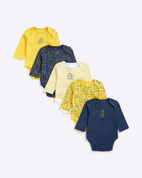 Mothercare Pack of 5 Printed Rompers