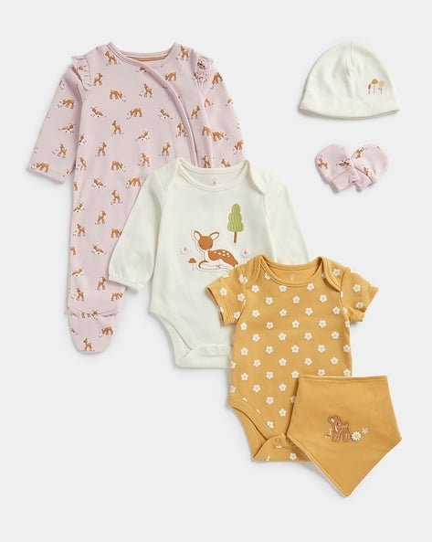 Mothercare Pack of 6 Printed Clothing Set