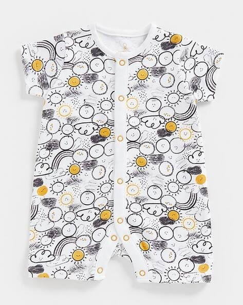 Mothercare Printed Round-Neck Romper