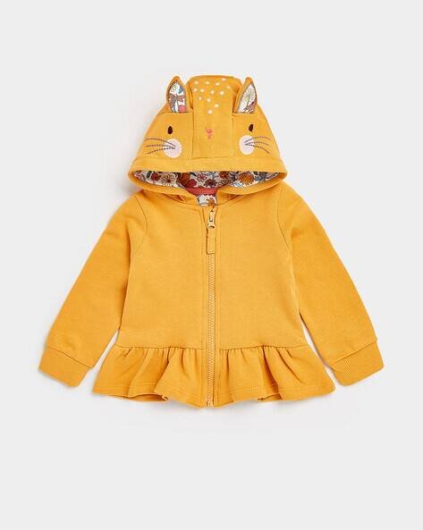 Mothercare Zip-Front Hoodie with Peplum Hem