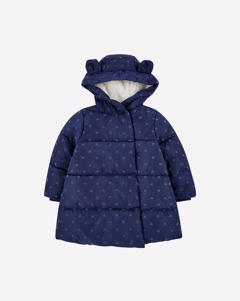 Mothercare Quilted Coat with Borg Lining