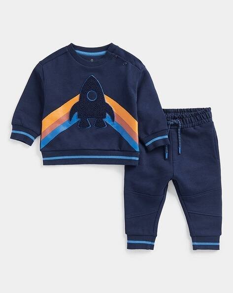 Mothercare Striped Sweatshirt & Joggers Set