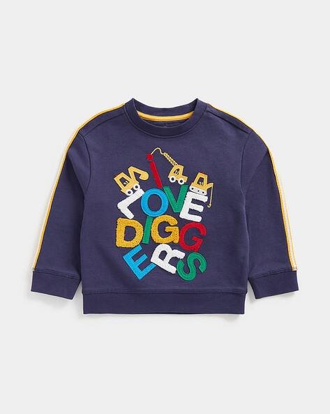 Mothercare Typographic Print Crew-Neck Sweatshirt