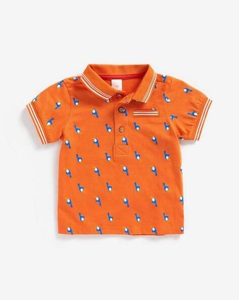 Mothercare Bird Print Polo T-shirt