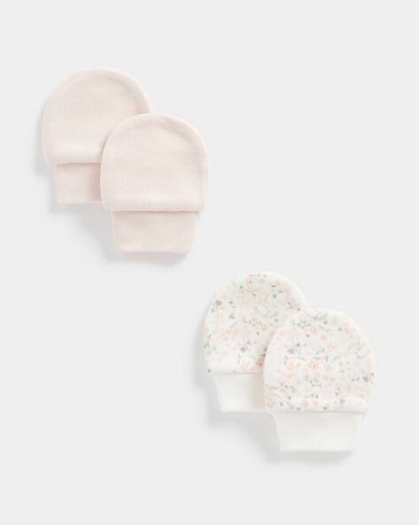 Mothercare Pack of 2 Cotton Mittens