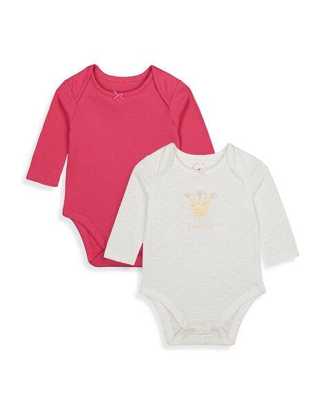 Mothercare Pack of 2 Glitter Print Bodysuits