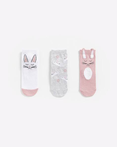 Mothercare Pack of 3 Bunny Printed Socks