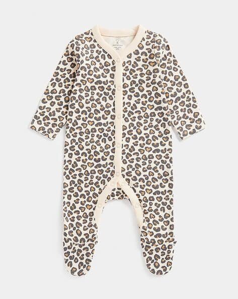 Mothercare Animal Print Cotton Onesie