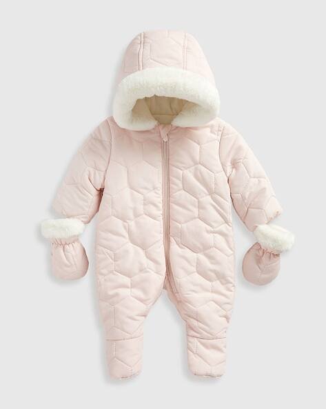 Mothercare Boys My First Quilted Hooded Snowsuit