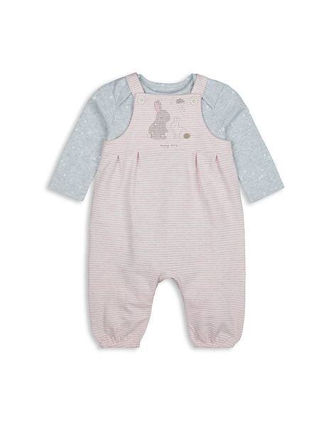 Mothercare Bunny Print Dungaree Set