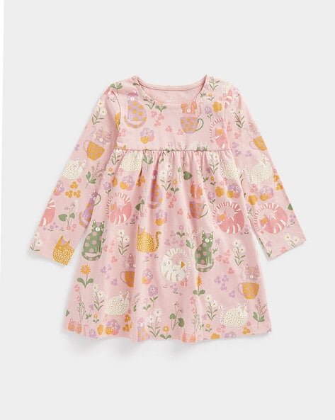 Mothercare Floral Print Fit & Flare Dress