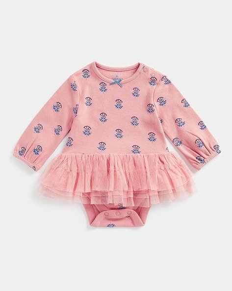 Mothercare Girls Crafted with Care Full-Sleeves Bodysuit