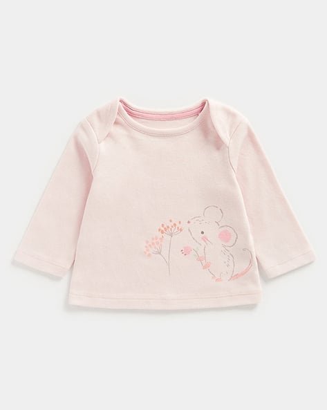 Mothercare Girls Printed Cotton T-Shirt