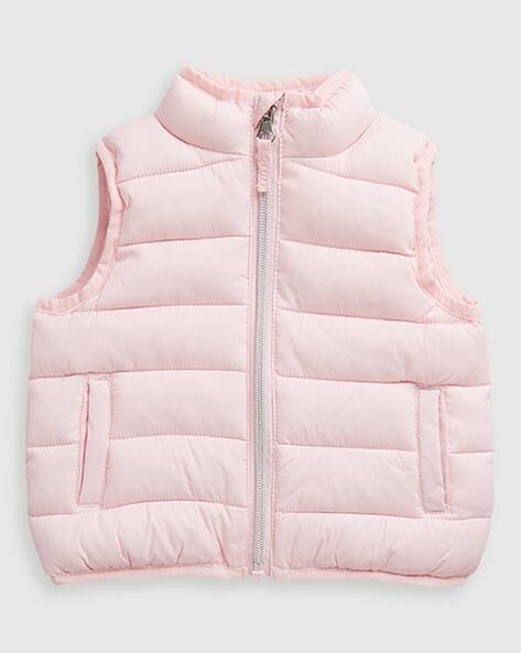 Mothercare Girls Quilted Zip-Front Gilet