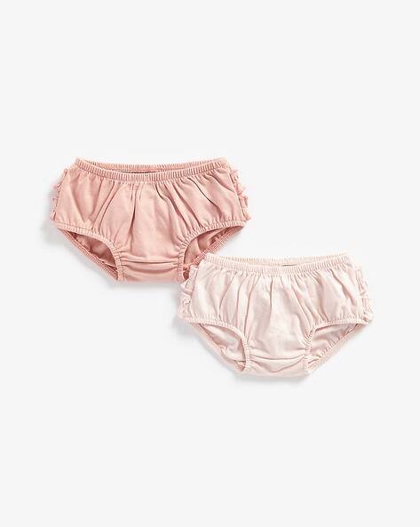 Mothercare Pack of 2 Ruffled Briefs with Elasticated Waist