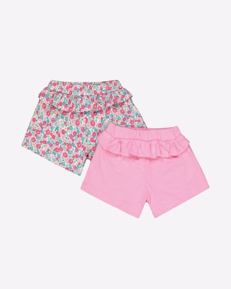 Mothercare Pack of 2 Shorts with Ruffled Panel