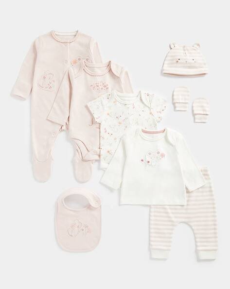 Mothercare Pack of 8 My First Little Mouse Full-Sleeve Gift Set