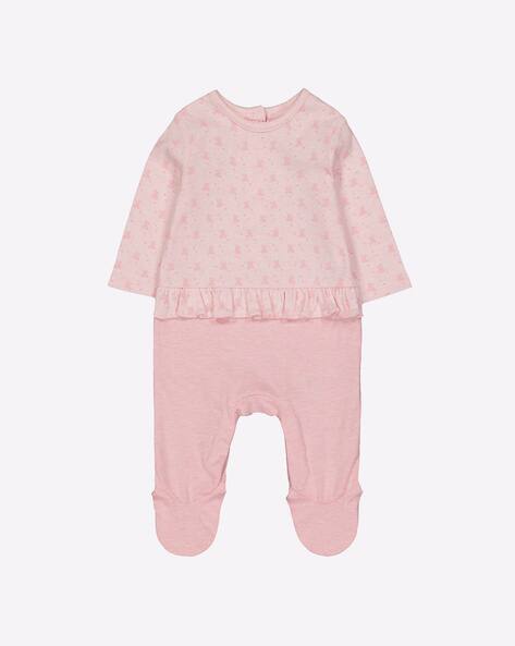 Mothercare Printed Rompers with Ruffle Trim