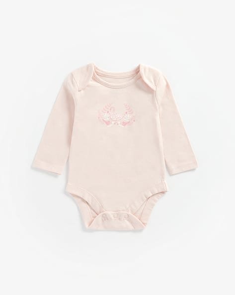 Mothercare Swan Print Round-Neck Bodysuit