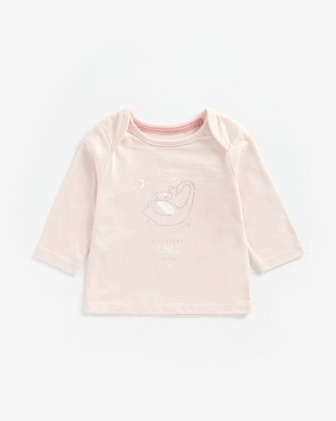 Mothercare Swan Print Round-Neck T-shirt