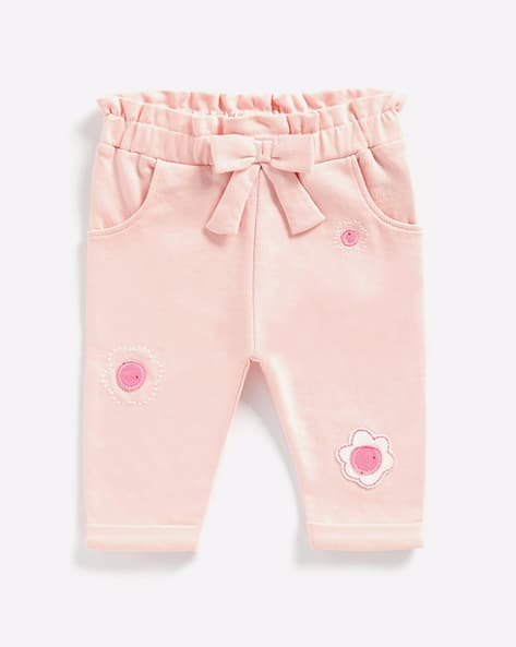 Mothercare Track Pants with Floral Applique