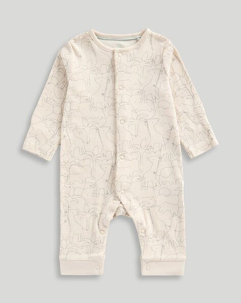Mothercare Unisex Ribbed Safari Sands Rompers
