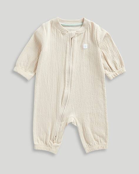 Mothercare Unisex Ribbed Zip-Up Rompers