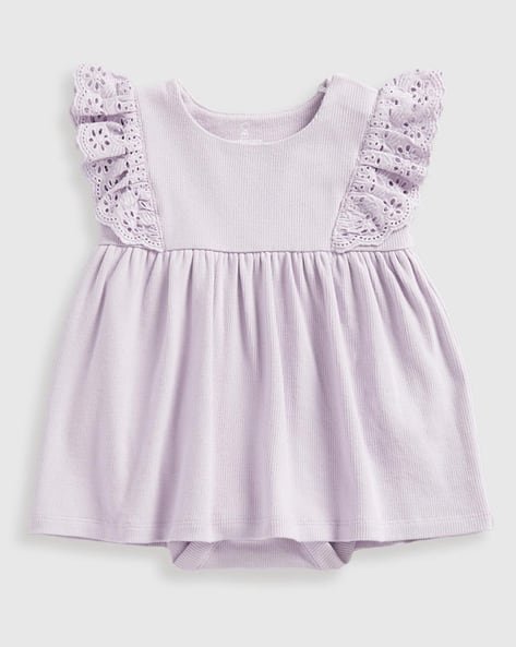 Mothercare Girls Ribbed Fit & Flare Dress