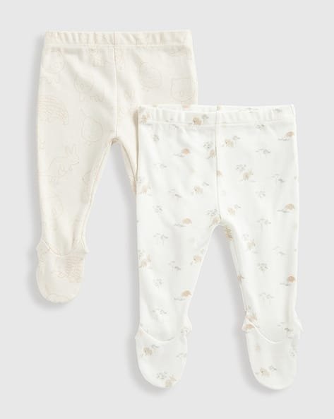 Mothercare Infants Pack of 2 Printed Cotton Leggings
