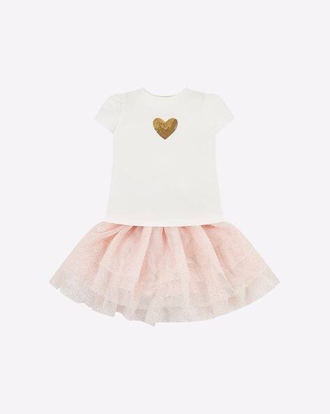 Mothercare Sequin T-shirt with Mesh Tutu Skirt