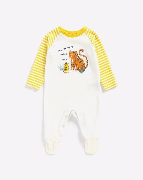 Mothercare Printed Round-Neck Sleepsuit