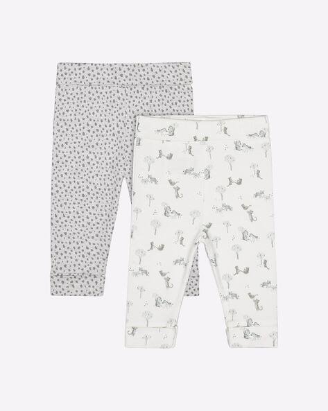 Mothercare Pack of 2 Printed Leggings with Elasticated Waistband