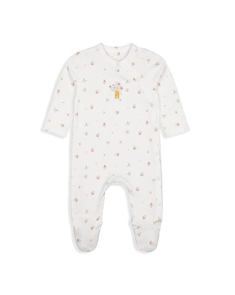 Mothercare Printed Rompers with Overlap Front