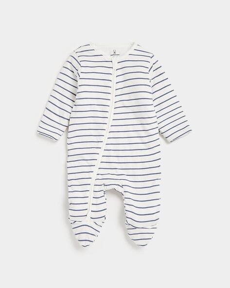 Mothercare Striped Cotton Sleepsuit