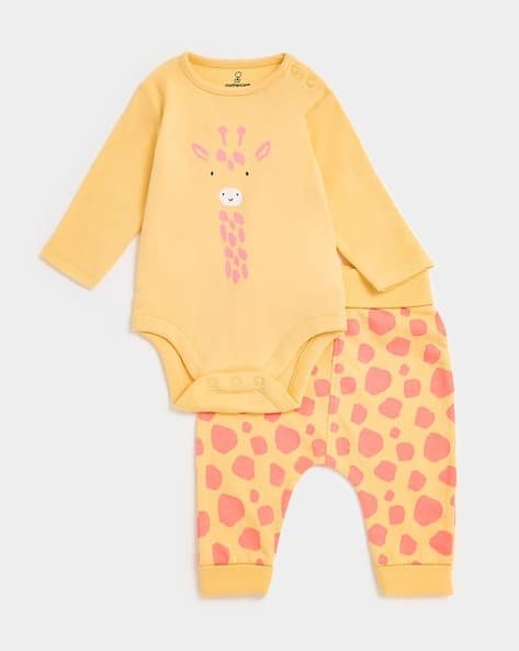 Mothercare Printed Onesie & Pants Set